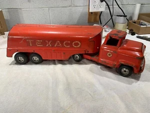 Vintage 1950’s BUDDY L Pressed Steel Texaco Tanker Toy Truck - Picture 1 of 16