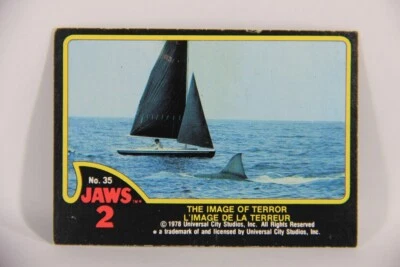 Jaws 2 - 1978 Trading Card #35 The Image Of Terror FR-ENG Can OPC L016543 - Image 1 of 2