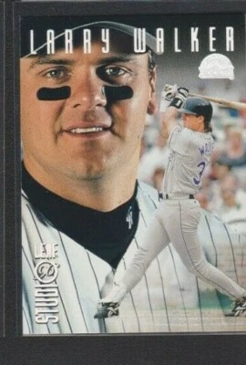 1996 LEAF STUDIO SILVER PRESS PROOF PARALLEL #78 LARRY WALKER ROCKIES SP 1/100 - Image 1 of 2