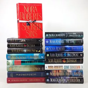 Lot of 17 Nora Roberts Contemporary Fiction Novels HC/DJ/1st ed. *2 w/Out DJ - Picture 1 of 17