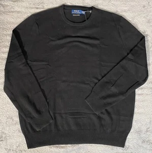 Polo Ralph Lauren Men’s Washable Cashmere Crewneck Sweater Black Sz XL NWT $248 - Picture 1 of 8