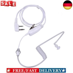 2-poliges Luftschlauch-Ohrhörer-Headset, 2-Wege-Radio für Kenwood (weiß) - Zdjęcie 1 z 8