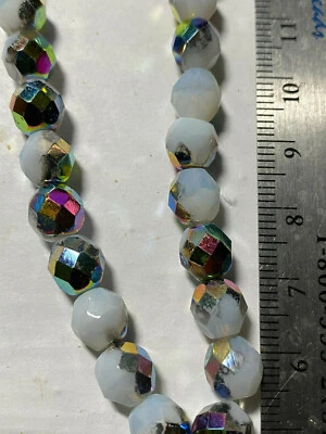Czech Fire Polished Beads 8mm 10mm - Image 1 of 4