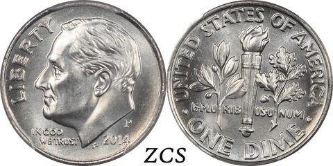 2014 D ROOSEVELT  DIME BU Un-circulated 10 Cents Coin Cover