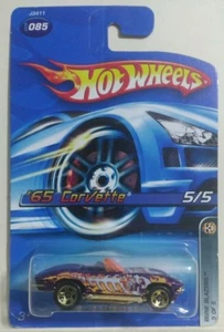 HOT WHEELS 2006 KNOCHENBLAZER '65 CORVETTE LILA KNOCHENBLAZER DIECAST 1/64 (B13 - Bild 1 von 4