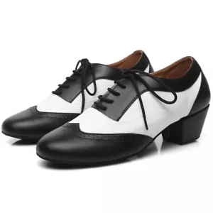Zapatos de baile para hombre para mujer hombre cuero salón zapatos de baile tango jazz moderno - Imagen 1 de 14