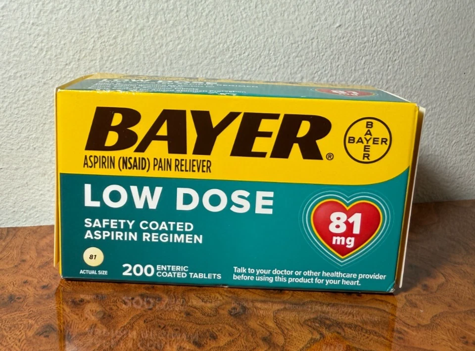 Bayer Low Dose 81mg - Pain Reliever - 200ct - EXP: 06/2026+ - Image 1 of 1