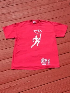 VINTAGE 1996 Atlanta Olympic Games Coca Cola Shirt XL Red Double Sided SS Always - Picture 1 of 9