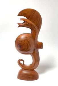 ESCULTURA DE CABALLITO DE MAR DE MADERA TALLADA ISLAS SALOMÓN MEDIADOS DE SIGLO ARTE TRIBAL MODERNO - Imagen 1 de 11