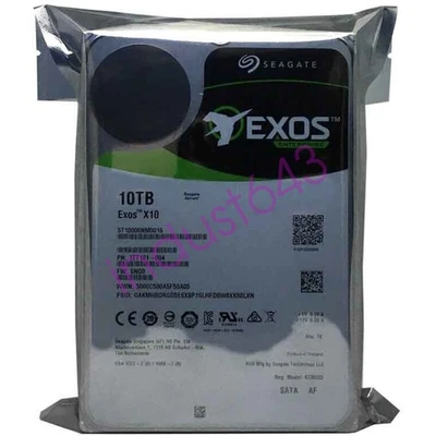 Seagate Exos X10 10TB ST10000NM0016 7.2K 256MB 3.5" SATA Enterprise Hard Drive - Image 1 of 4