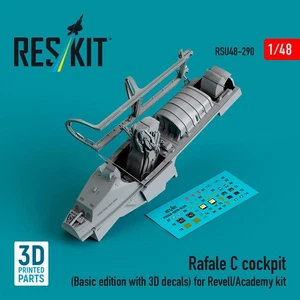 Cabina Rafale C 1/48 (edición básica con calcomanías 3D) para kit Revell/Academia - Imagen 1 de 1