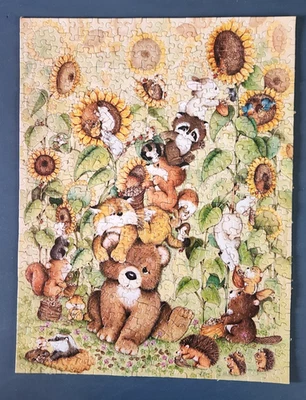 Sunflower Harvest Springbok 500 Piece Jigsaw Puzzle COMPLETE PZL4115 Animals - Image 1 of 4