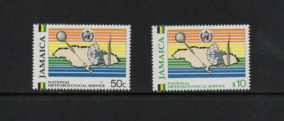 S8210 Jamaica 1991 Servicios Meteorológicos 2v.  MNH Foto 1 de 1