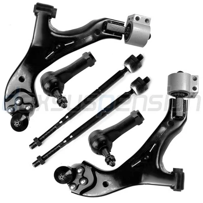 6x For 2005-09 Chevrolet Equinox Front Lower Control Arm Inner Outer Tie Rod End — 第 1/4 张图片