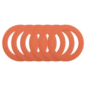 6Pcs Bague Autocollant Magnétique, Bague Adaptateur Magnétique, Orange - Photo 1 sur 8