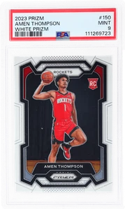 2023 Panini Prizm Amen Thompson White Prizm #150 /175 PSA 9 - Bild 1 von 2