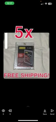 Premium  ONE TOUCH 75PT Magnetic Card Holder New Factory Sealed - total of 5!  - Image 1 of 3