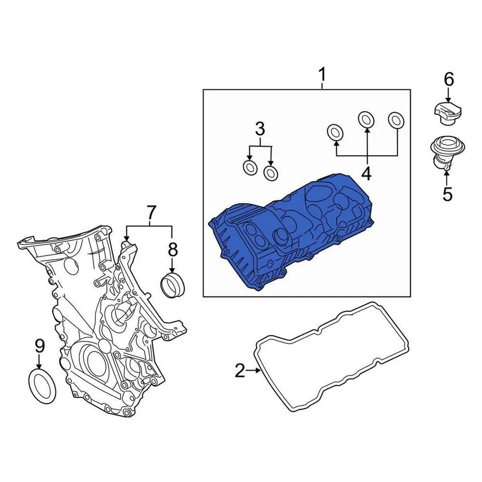 For Lincoln Navigator 2018-2024 Lincoln HL3Z6582G Left Engine Valve Cover Foto 1 de 1