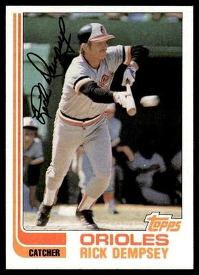 1982 Topps Vintage Baseball NM+ Rick Dempsey Baltimore Orioles #489 - Image 1 of 2