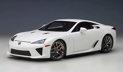 1/18 Lexus LFA Whitest White W/ Red & Black Interior Model Car by AUTOart 78850 - Image 1 of 4