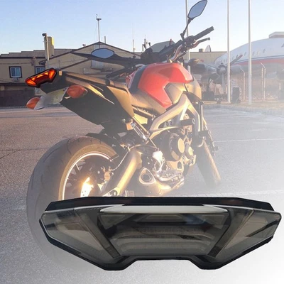 烟熏 Emark LED 制动尾灯适用于雅马哈 MT09 FZ09 2014-2016 MT-10 2016-2021 — 第 1/4 张图片