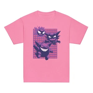 Gastly, Haunter & Gengar Youth Classic Tee – Ghost-Type Pokémon Edition - Picture 1 of 7