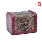 Antique Mini Wood Treasure Chest Storage Box Jewelry Organizer Box Gift Boxm Uk