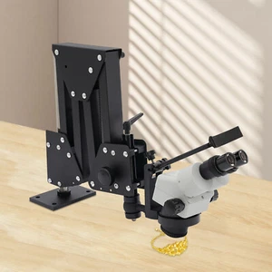7x-45x Zoom Micro Inlaid Mirror Multi-directional Microscope+Stand Jewelry Tool - Picture 1 of 11