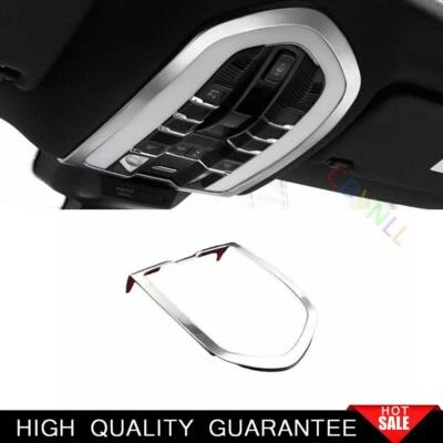 Cubierta de luz de lectura delantera plateada mate para Porsche Panamera 2010-2016 1 pieza Foto 1 de 4