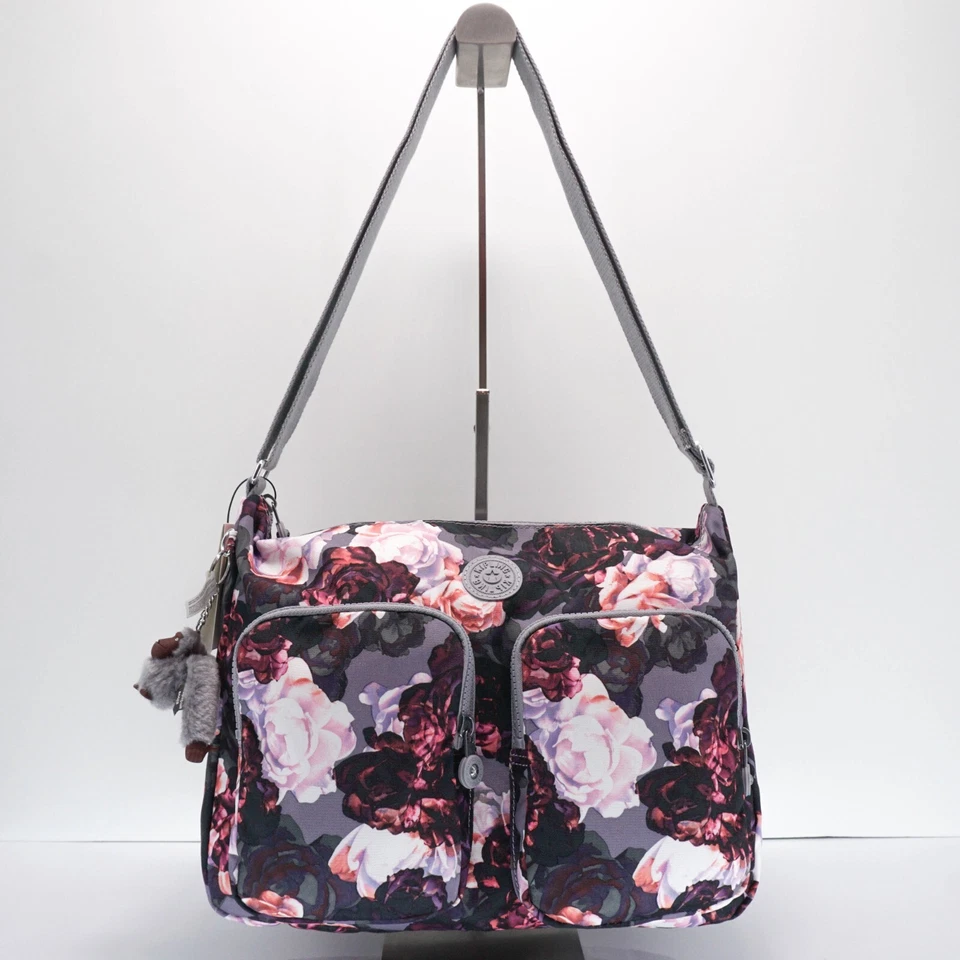 Kipling HB7686 Sidney Crossbody Shoulder Bag Polyester Roaming Roses Multi