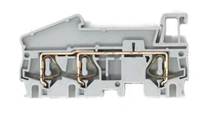 Bloque de terminales Phoenix Contact ST 4-TWIN 800V 30A jaula de resorte gris (lote de 11) - Imagen 1 de 4