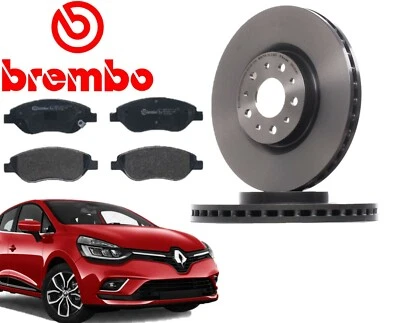 KIT DISCHI FRENO + PASTIGLIE BREMBO P68065 ANTERIORI RENAULT CLIO 4 IV DAL 2014 - Imagen 1 de 4