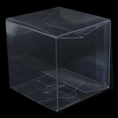 60 x Bomboniere favour clear PVC LARGE wedding gift cup cake product box 15cm sq - Image 1 of 4