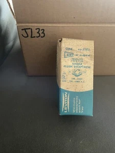 Bakelit Vintage LEVITON 5195 NOS Buchse 20A 4 DRAHT 250V - Bild 1 von 2