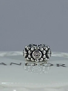 Auténtico espaciador Pandora de plata esterlina HER MAJESTY transparente circonita #791122CZ - Imagen 1 de 4