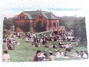 1916 San Francisco Postcard Golden Gate Park California Children's Playground - Picture 1 of 3