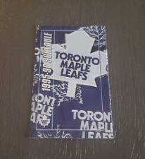 1995/96 NHL Toronto Maple Leafs Pocket Schedule Molson Canadian