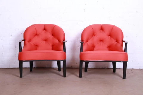 Edward Wormley for Dunbar Janus Collection Lounge Chairs, Pair Cover