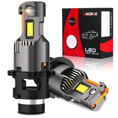 2 сменные светодиодные ксеноновые супербелые лампы D2S D2R 6500K - Изображение 1 из 4