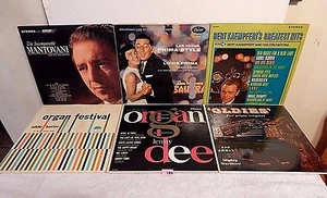 #180 Lot 5 LPs Mantovani/Bert Kaempfert/Organ Festival/Oldies Pipe Organ/Golden - Picture 1 of 1