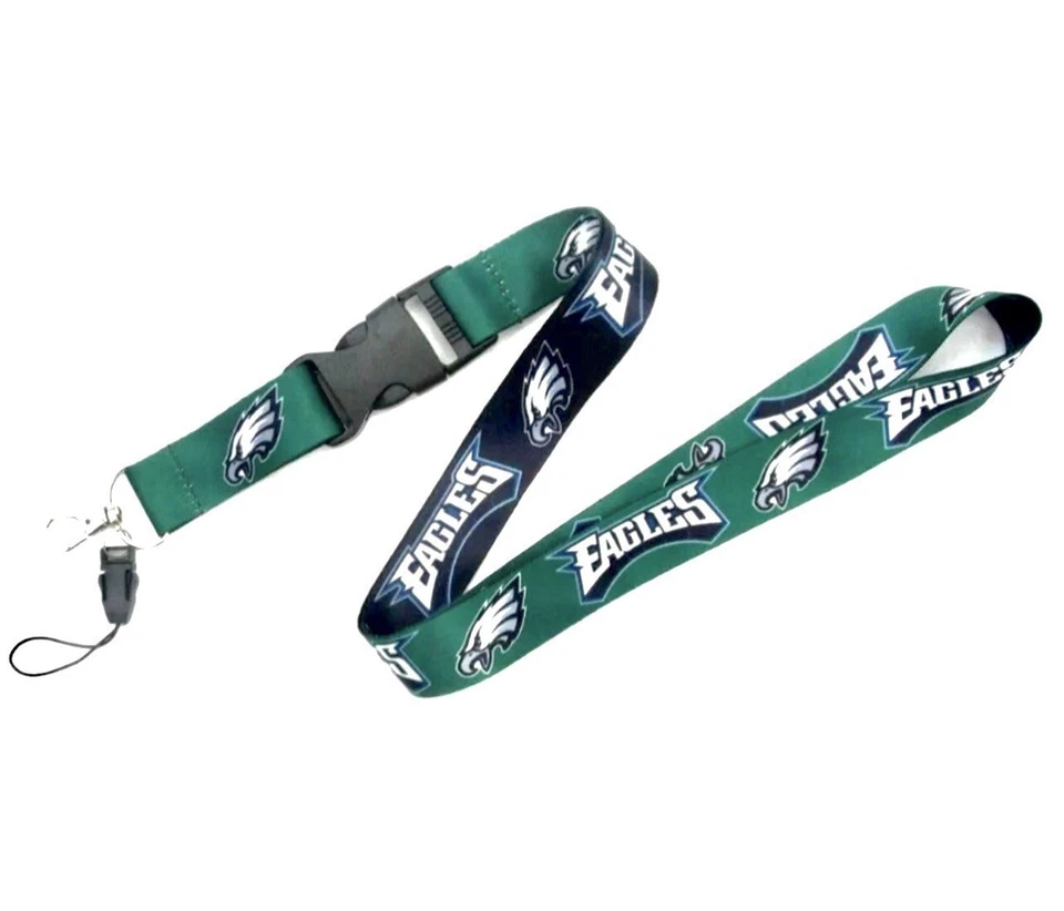 Philadelphia Eagles NFL Football Lanyard with Detachable Keychain - Philly - Image 1 of 1