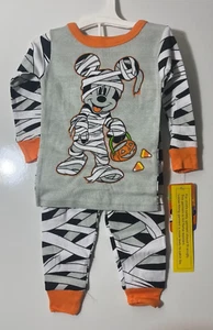 Disney Mickey Mouse 2 PC Halloween LS Pajama Set Boys/Girl 18M NWT Cute Comfy - Picture 1 of 3