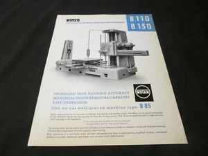 Vintage Advertising Ephemera Wotan Horizontal Boring Milling Machines B110 B130 - Picture 1 of 4