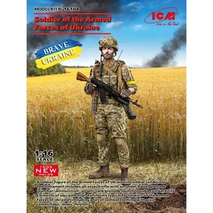 Soldier of the Armed Forces of Ukraine ICM16104 Scale figure modeling kit 1:16 - Picture 1 of 17
