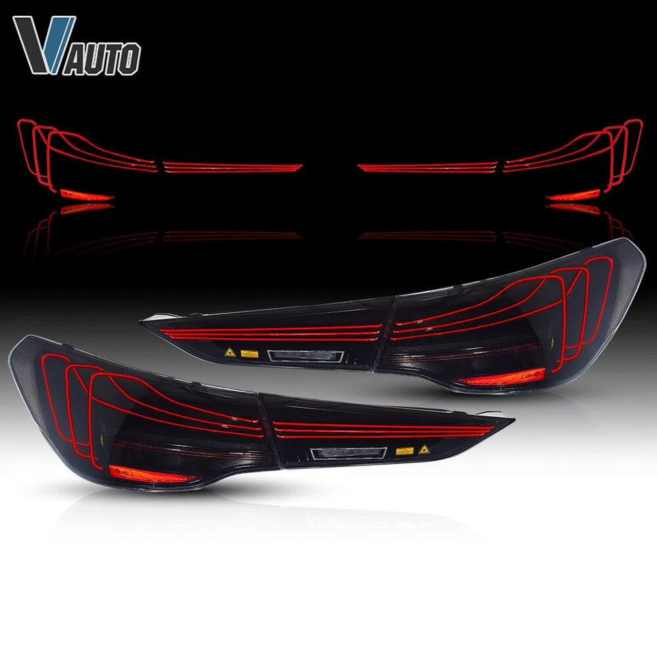 Smoked LED Tail Lights For BMW 4-SERIES 2020-2024 M4 G82 G83 G22 G23 CSL Upgrade - Image 1 of 4