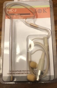 J K Pro Headset Headworn Single Earhook Microphone MIC-J S90 - Picture 1 of 5