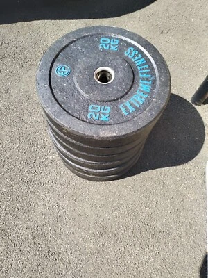 EXTREME Fitness Bumper Plates 6 x 20 KG - Image 1 of 2