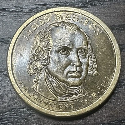 2007 P James Madison - United States One Dollar Coin 1809 - 1817 -  [VERY RARE] - Image 1 of 3
