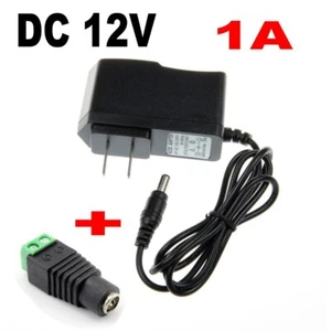 DC 12V 1/2/3A Power Supply Adapter Transformer For LED Strip Lights CCTV Camera - Picture 1 of 15