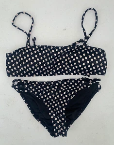 O'Neill Girls Ella Ditsy Bralette 2 Piece Swimsuit Set Black Size 10 - Picture 1 of 3